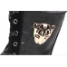 Unisex Black High Cut Laced Boots