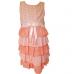 Pink Layered Eyelet Hole Dress Pink Layered Eyelet Hole Dress
