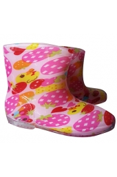 Rain Boots (Strawberry)