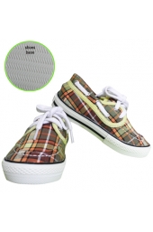 Yellow Checkers Canvas Shoes