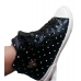 Mid-Cut Black Poka Dot Shoes(PVC Material)