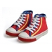 Red Mid Cut Canvas Shoes