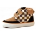 Beige Checkers Shoes