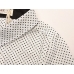 White Shirt with Black Poka Dots