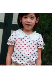 Heartshaped Printed Blouse