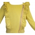 Yellow Cropped Zipped-Up Jacket