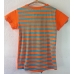 Orange Tees with Strip Scarf
