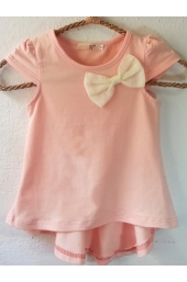 Pink Caps Sleeve Tees