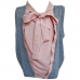 Pink/Grey Sleeveless Blouse