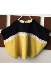 Blue/Yellow Poncho