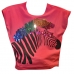 Pink Oversized Zebra Tees
