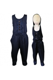 Blue Cotton Bareback Jumper